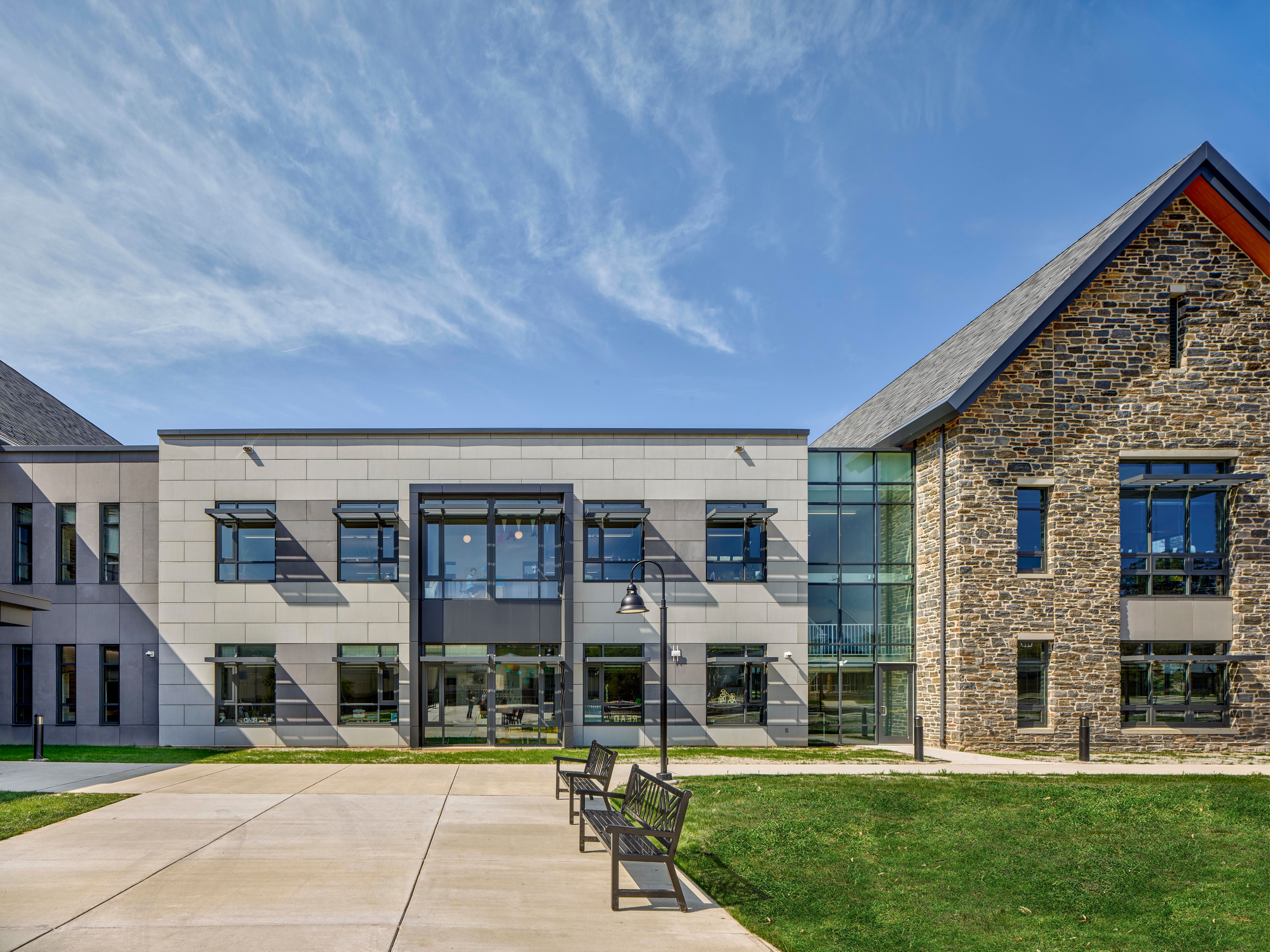 SCH exterior courtyard view